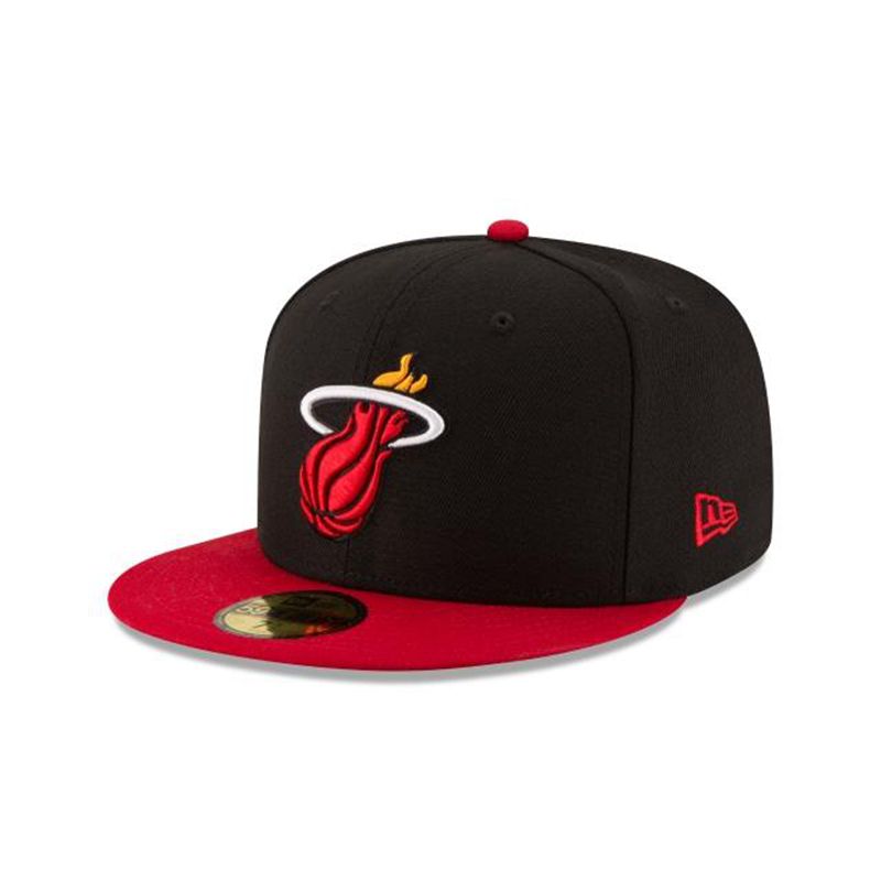 NBA Miami Heat 2tone 59Fifty Fitted (KNO3141) - Black New Era Caps